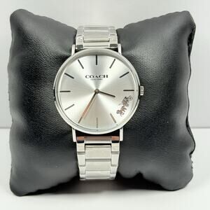 Coach Perry 14503344 Silver Dial Silver Tone Stainless Bracelet Women’s Watch